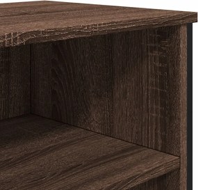 vidaXL Ντουλάπι Καφέ Δρυς 101x35,5x74,5 εκ. Επεξεργασμένο Ξύλο