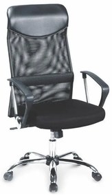 Καρέκλα γραφείου Houston 429, Μαύρο, 110x61x63cm, 15 kg, Με μπράτσα, Με ρόδες, Μηχανισμός καρέκλας: Κλίση | Epipla1.gr