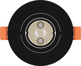 vidaXL Σποτ 12 pcs Μαύρο 9 x 9 x 2 εκ. Αλουμίνιο