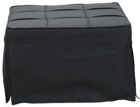 Πολυθρόνα - κρεβάτι Grejio ύφασμα σε ανθρακί απόχρωση κα πόδι μαύρο μέταλλο 70x70x45εκ 95x98x70 εκ.