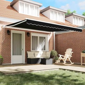 vidaXL Σκηνίτσα Αναδιπλούμενη Μαύρο 400 x 300 εκ Πολυεστέρας
