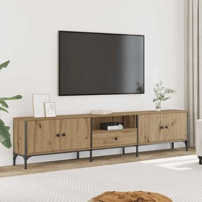 vidaXL Έπιπλο Τηλεόρασης με Συρτάρι Δρυς 200x25x44 εκ Επεξ. Ξύλο
