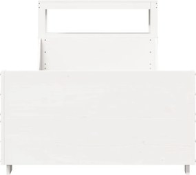 vidaXL Σκελετός Κρεβ. Χωρίς Στρώμα Λευκό 75x190 εκ Μασίφ Πεύκο
