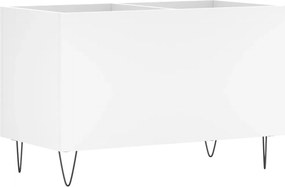 vidaXL Έπιπλο Δίσκων Λευκό 74,5 x 38 x 48 εκ. από Επεξεργασμένο Ξύλο
