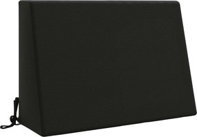 vidaXL Μαξιλάρι πλάτης SOEST 100% Πολυεστέρας Μαύρο 60 x 20 x 40 cm