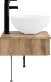 vidaXL Νιπτήρας Τοίχου Artisan Δρυς 40 x 41 x 40,5 εκ
