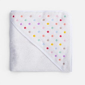 Βρεφική Κάπα (75x75) Nef-Nef Homeware Baby Dots Ecru/Pink