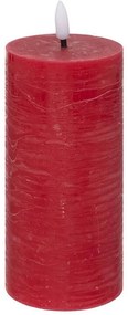 Διακοσμητικό Κερί LED Molia Atmosphera με διαστάσεις 7x7x18cm - Red
