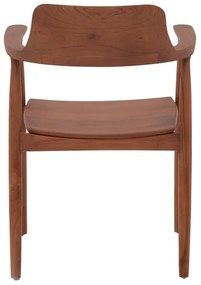 Καρέκλα - Πολυθρόνα Jambene teak ξύλο σε καρυδί απόχρωση 57x54x79 εκ. 57x54x79 εκ.