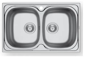 Maidsinks by Pyramis Derby Σατινέ Ανοξείδωτος Νεροχύτης 80 cm