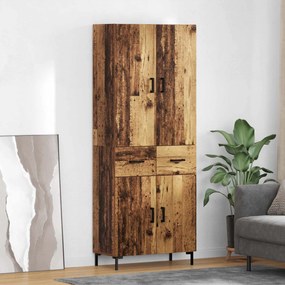 Highboard Παλιό Ξύλο 69,5 x 34 x 180 εκ. Επεξεργασμένο ξύλο
