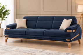 Stewehome Σετ Σαλονιού Μπλε Σκούρο / Μπεζ 180x85x45 cm