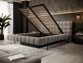 Επενδυμένο κρεβάτι Cloud-Kafe Anoixto-160 x 200