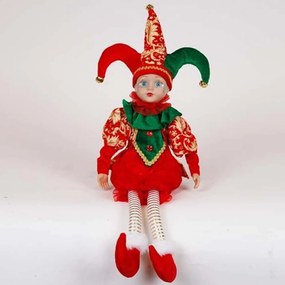 Χριστουγεννιάτικη Διακοσμητική Φιγούρα Αρλεκίνου 600-47275 53cm Multi