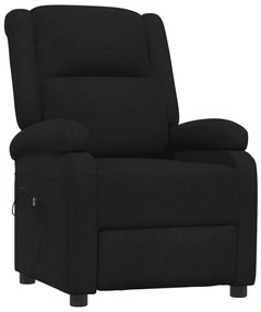 vidaXL Πολυθρόνα Ανακλινόμενη Ηλεκτρική Μαύρη Υφασμάτινη