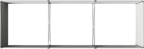 vidaXL Υψωμένο Κρεβάτι Κήπου Ανθρακί 242 x 80 x 55 cm