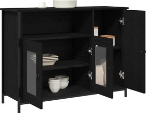 vidaXL Πλαϊνό γραφείο Μαύρη Οξυά 100 x 35 x 75 εκ.