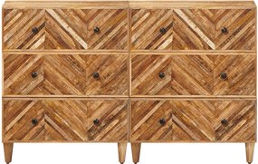 vidaXL Ντουλάπες Αποθήκευσης 2 τμχ. 60 x 33,5 x 75 εκ.
