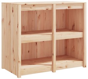 vidaXL Ντουλάπι Κουζίνας Εξ. Χώρου Μαύρο 106x55x92εκ Μασίφ Ξύλο Πεύκου