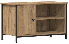 vidaXL Ντουλάπι τηλεόρασης Artisan Oak 80x40x50 εκ Επεξεργασμένο ξύλο και Ατσάλι