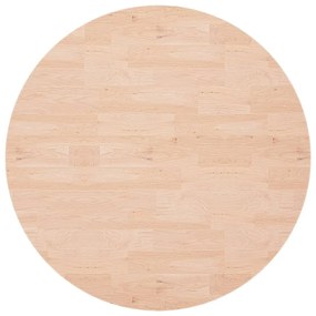 vidaXL Επιφάνεια Τραπεζιού Στρογγυλή Ø90x1,5 εκ. Μασίφ Ξύλο Δρυς