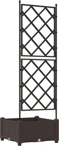 vidaXL Γλάστρα Κήπου Καφέ 40 x 40 x 125,5 εκ. PP