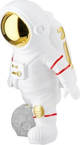 Figure Astronaut Synthetic Resin Grey White 2 Assorted 10X14X18Cm 10X14X18Cm