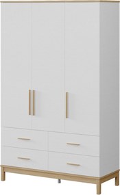 Ντουλάπα Ξύλο / Λευκό Δρυς DEGRETE 136x52.3x219.8