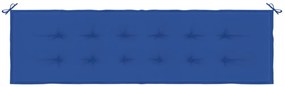 Μαξιλάρι Πάγκου Κήπου Μπλε Ρουά 180x50x3 εκ. Ύφασμα Oxford - Μπλε