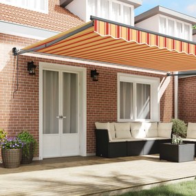 vidaXL Αντιανεμικό Κρεμ 500 x 300 x 165 εκ. Πολυέστερ και Μέταλλο