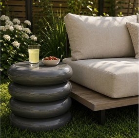 ΒΟΗΘΗΤΙΚΆ ΤΡΑΠΕΖΆΚΙΑ ΚΉΠΟΥ SIDE TABLE TALUM MGO GREY Ψ40X40,5CM