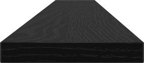 vidaXL Ράφι Βιβλίων 4 pcs Μαύρο 100 x 10 x 1,5 cm Επεξεργασμένο ξύλο