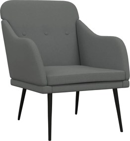 vidaXL Πολυθρόνα Σκούρο Γκρι 63 x 76 x 80 εκ. Υφασμάτινη