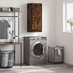 vidaXL Ντουλάπι Τοίχου Καπνιστή Δρυς 34,5 x 34 x 90 εκ. Επεξεργ. Ξύλο