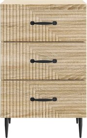 vidaXL Κομοδίνο Sonoma Δρυς 43 x 41 x 66,5 εκ. Επεξεργασμένο Ξύλο