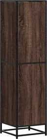 vidaXL Highboard καφέ δρυς Κατασκευασμένο ξύλο και μέταλλο