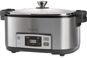 Ηλεκτρική Γάστρα με Χωρητικότητα 6lt 1350W Sencor SPR 5500SS Ασημί