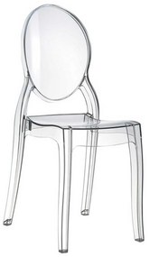 Καρέκλα Elizabeth Clear 32-0016 47X50X90cm Siesta Πολυπροπυλένιο