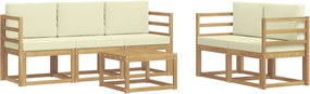 vidaXL Σειρά Καναπέ Εξωτερικού 6 pcs