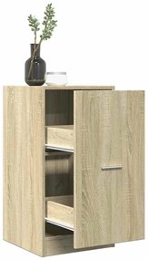 vidaXL Συρταριέρα Γενικής Χρήσης Sonoma Δρυς 40x41x77,5 εκ Επεξ. Ξύλο