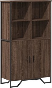 vidaXL Ντουλάπι Καφέ Δρυς 79,5x35,5x137,5 εκ. Επεξεργασμένο Ξύλο