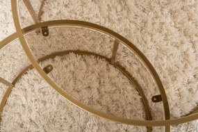 Τραπεζάκια Σαλονιού Σετ Χρυσό / Μπρούτζος AURUM 80x80x43