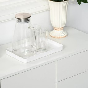 HOMCOM Ντουλάπι Μπουφές, 2 Συρτάρια, Push-Click, 117 cm x 36 cm x 74 cm, Λευκό