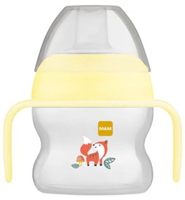 Ποτηράκι Με Χερούλια Starter Cup 462U 150ml 4+ Μηνών Yellow Mam 150ml Σιλικόνη,Πλαστικό