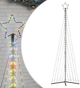 vidaXL Χριστουγεννιάτικο δέντρο LED 495 LED πολύχρωμα 300,5 εκ.