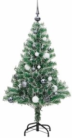 vidaXL Χριστουγεν. Δέντρο Τεχνητό με 150 LED/Χιόνι/ Μπάλες 120 εκ.