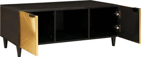 vidaXL Τραπεζάκι σαλονιού Μαύρο και Χρυσό 100 x 54 x 40 εκ