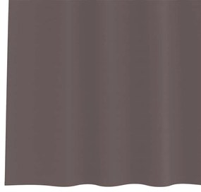 vidaXL Κουρτίνες 2 pcs Σκούρο καφέ Σκούρο καφέ 260x140εκ. Πολυεστέρας
