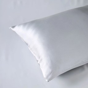 Μεταξωτή Μαξιλαροθήκη Με Φερμουάρ (50x75) Kentia Stylish Silk Γκρι
