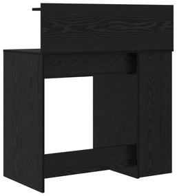 vidaXL Γραφείο Μαύρης Δρυός 90x48x101.5 εκ. Επεξεργασμένο Ξύλο